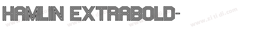 hamlin extrabold字体转换